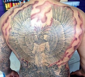 aztec warrior tattoo for back1